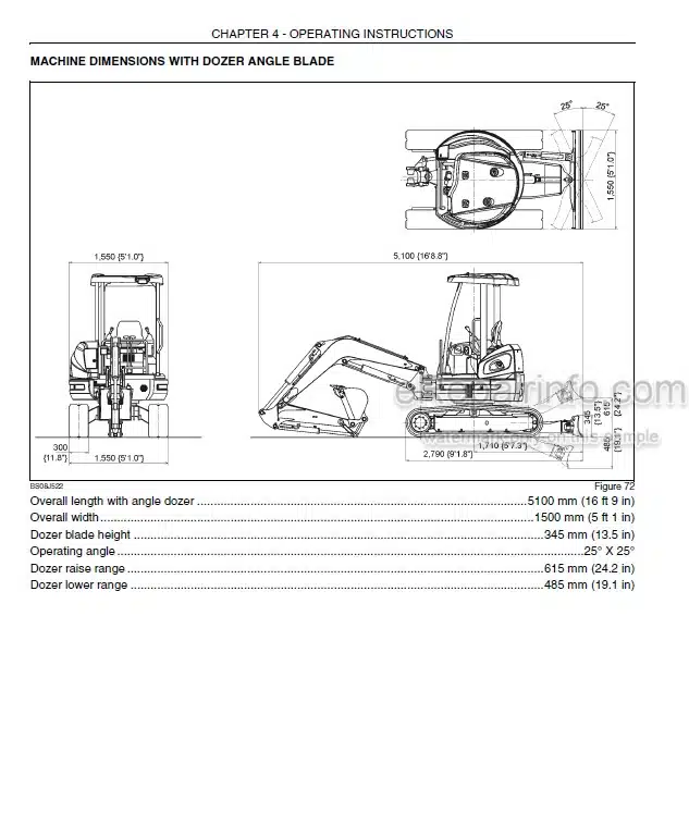 Photo 4 - Case CX31B Tier 4 Operators Manual Crawler Excavator S2PW00035ZE01