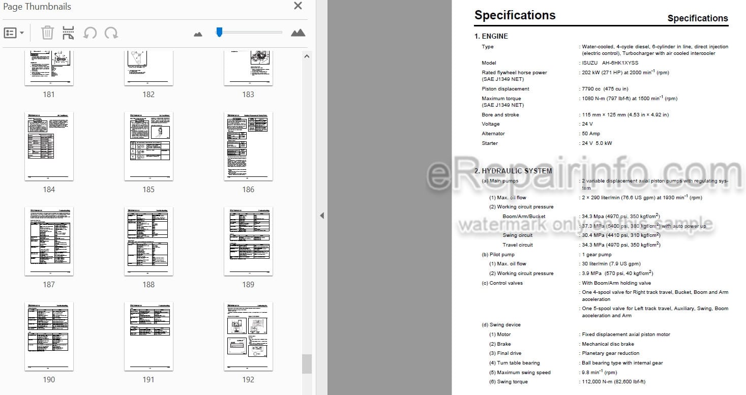 Photo 3 - Case CX350B Tier 3 Operators Manual Excavator 87493801NA