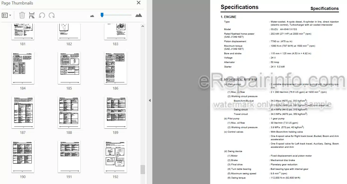 Photo 3 - Case CX350B Tier 3 Operators Manual Excavator 87493801NA