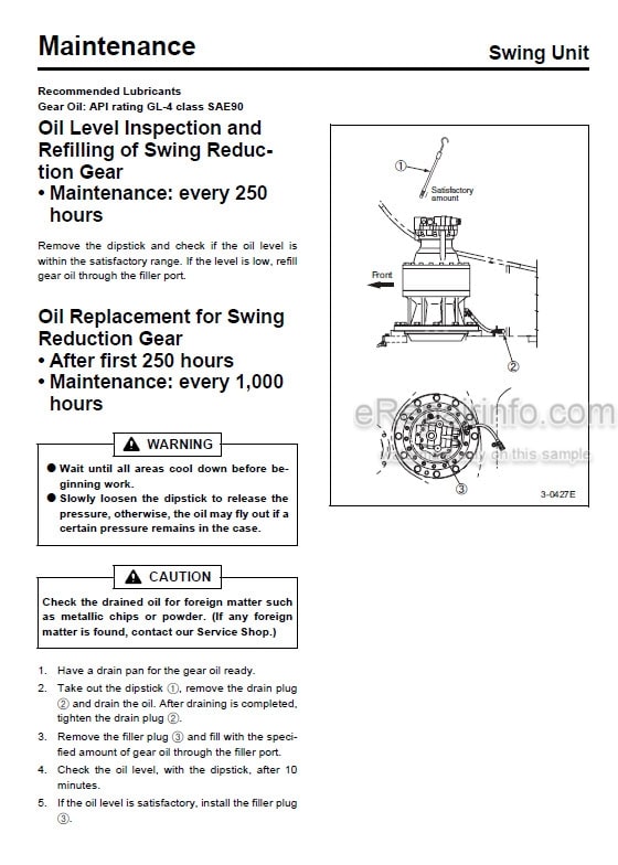 Photo 8 - Case CX470B Operators Manual Hydraulic Excavator