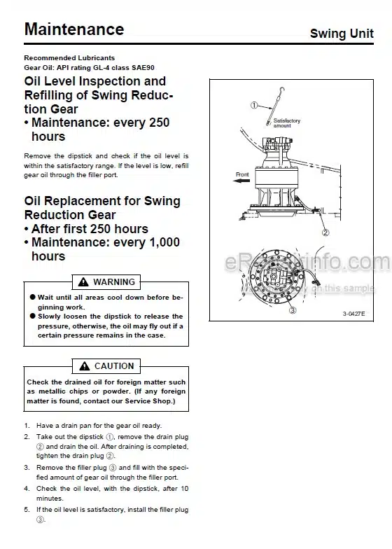 Photo 8 - Case CX470B Operators Manual Hydraulic Excavator