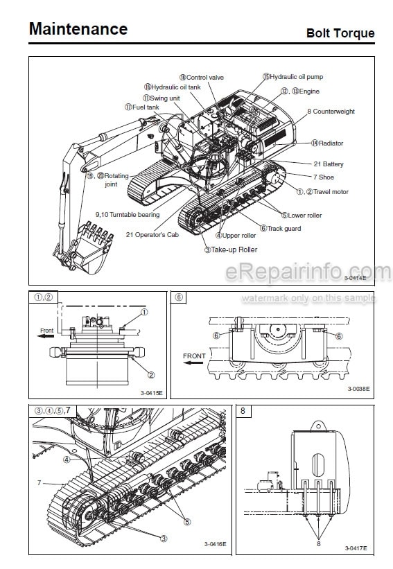 Photo 4 - Case CX470B Operators Manual Hydraulic Excavator