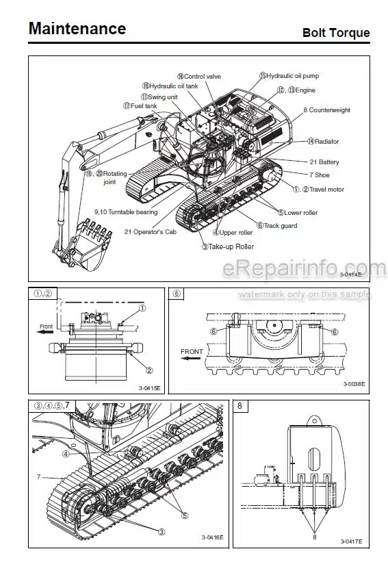 Photo 4 - Case CX470B Operators Manual Hydraulic Excavator