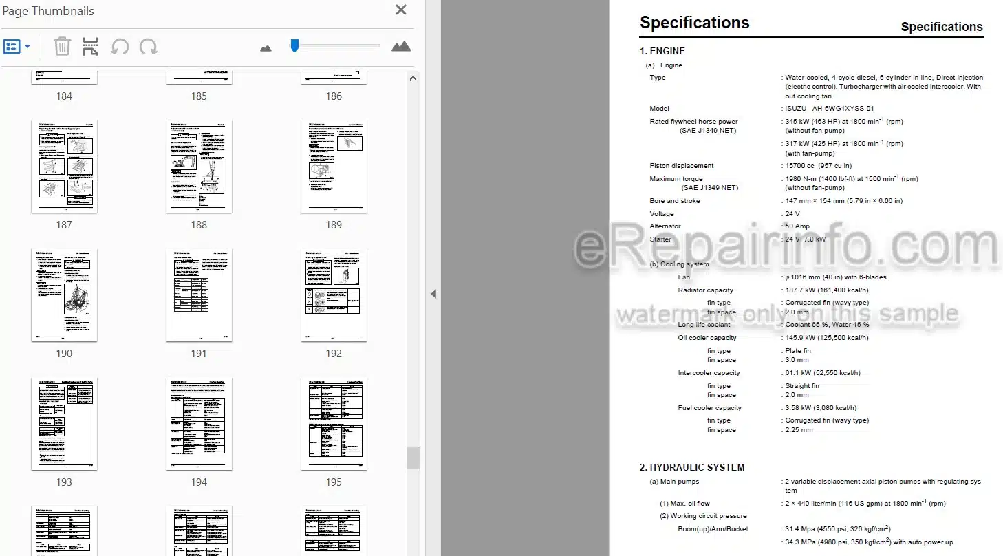 Photo 4 - Case CX700B Tier 3 Operators Manual Excavator 87493802