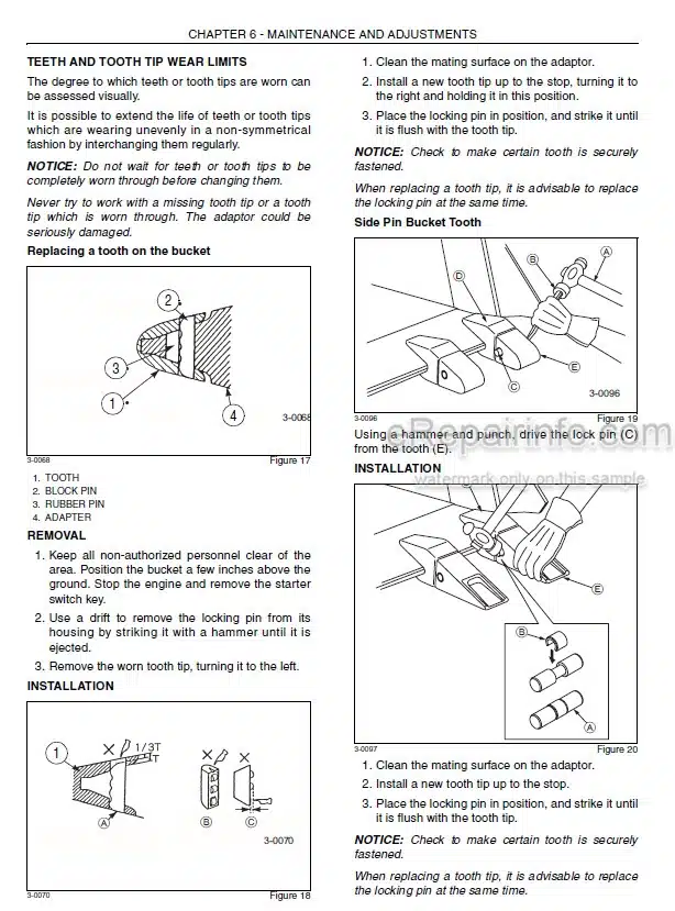 Photo 6 - Case CX55B Operators Manual Compact Hydraulic Excavator S2PS00005ZE01