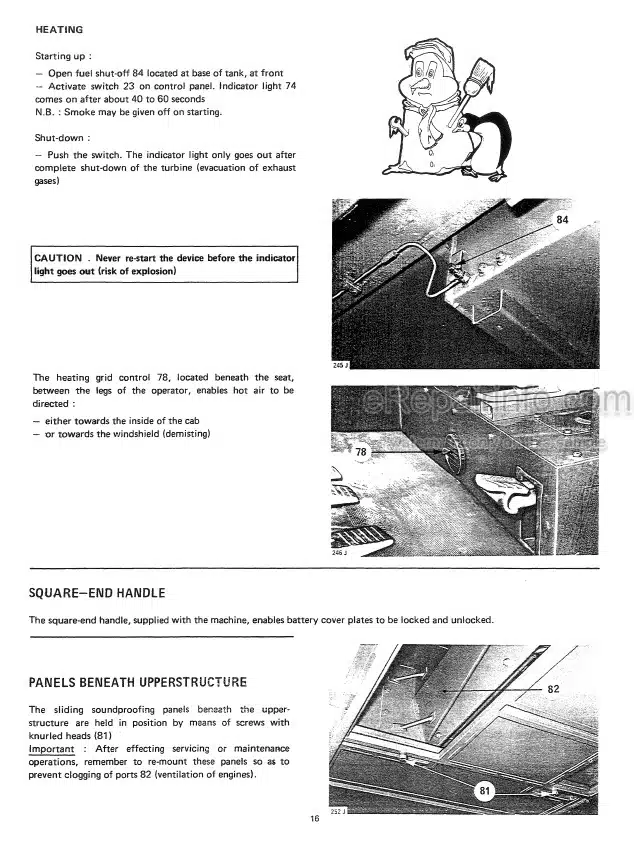 Photo 5 - Case 9040B Operators Manual Excavator
