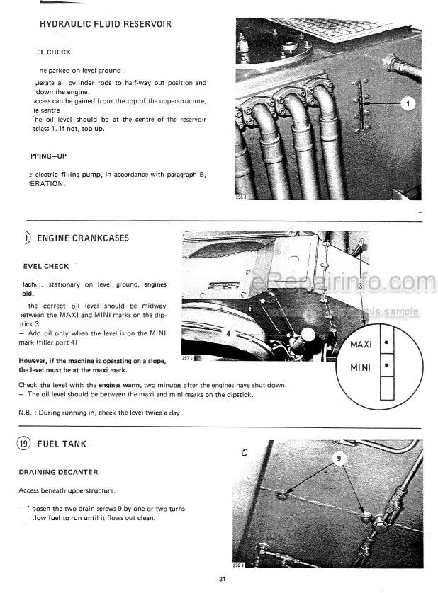 Photo 4 - Case Poclain 1000CK Operators Manual Excavator U1344023