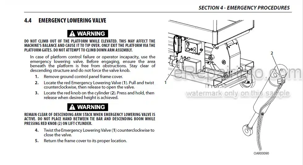 Photo 8 - JLG 1030P Operation And Safety Manual Vertical Mast