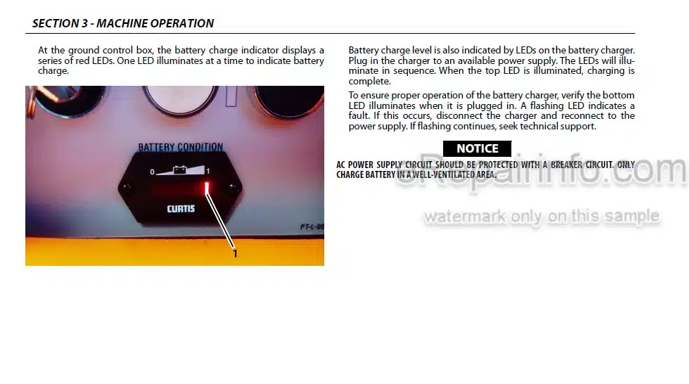 Photo 4 - JLG 1030P Operation And Safety Manual Vertical Mast