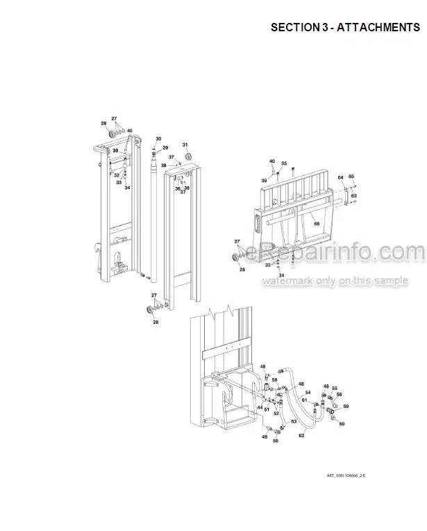 Photo 9 - JLG 1055 1255 Illustrated Parts Manual Telehandler 31211032