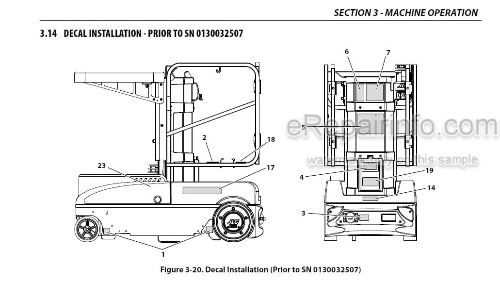 Photo 4 - JLG 10MSP Operation And Safety Manual Vertical Mast
