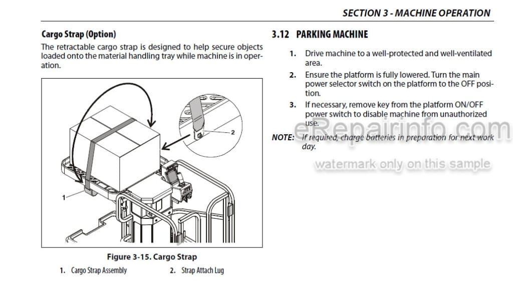 Photo 1 - JLG 10MSP PVC2002 Operation And Safety Manual Vertical Mast