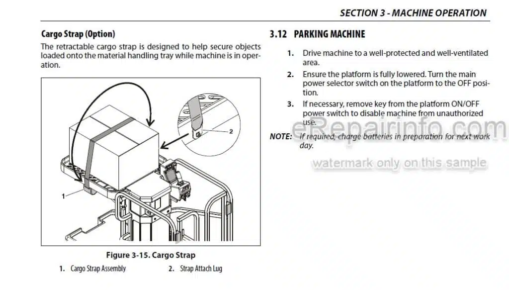 Photo 1 - JLG 10MSP PVC2002 Operation And Safety Manual Vertical Mast