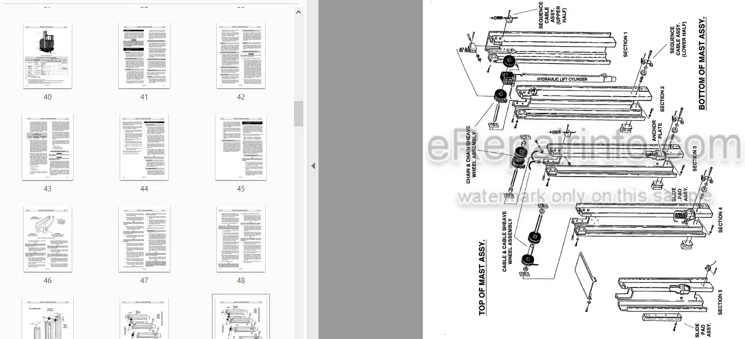 Photo 3 - JLG 10VP 15VP 20VP Operators And Safety Manual Vertical Mast