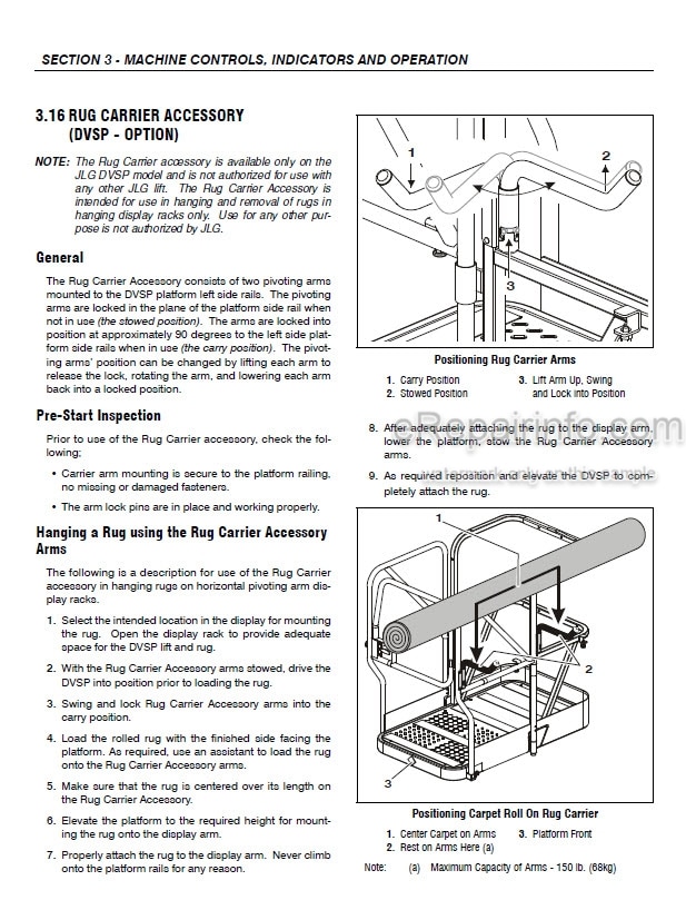 Photo 5 - JLG 15MVL 20MVL 15MSP 20MSP Operation And Safety Manual Vertical Mast