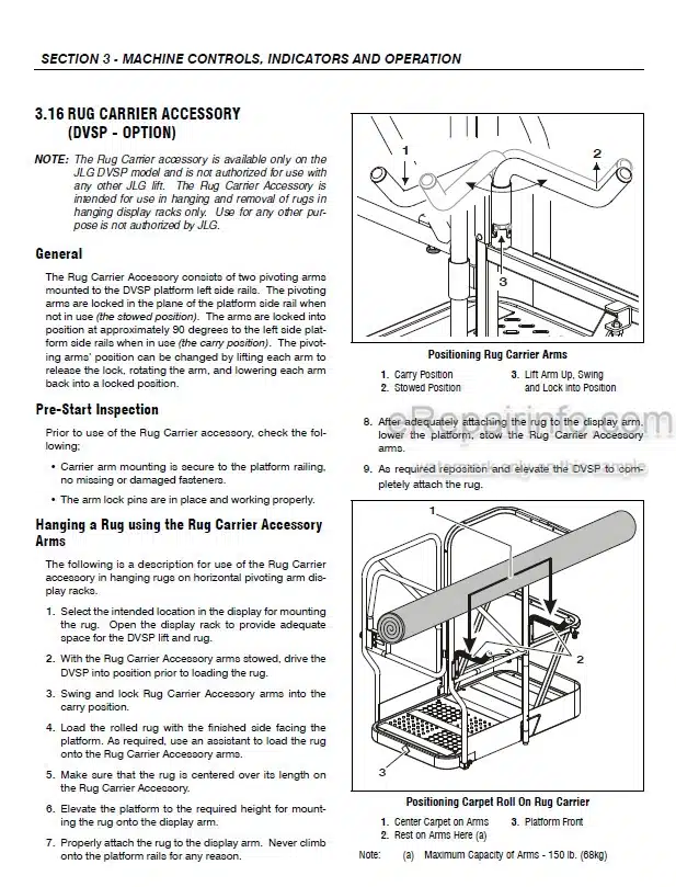 Photo 2 - JLG 15DVL 20DVL 15DVSP 20DVSP Operation And Safety Manual Vertical Mast