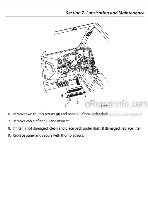 Photo 5 - JLG 1644 1732 7013H 8010H PVC1911 2005 Operation And Safety Manual Telehandler 31211377