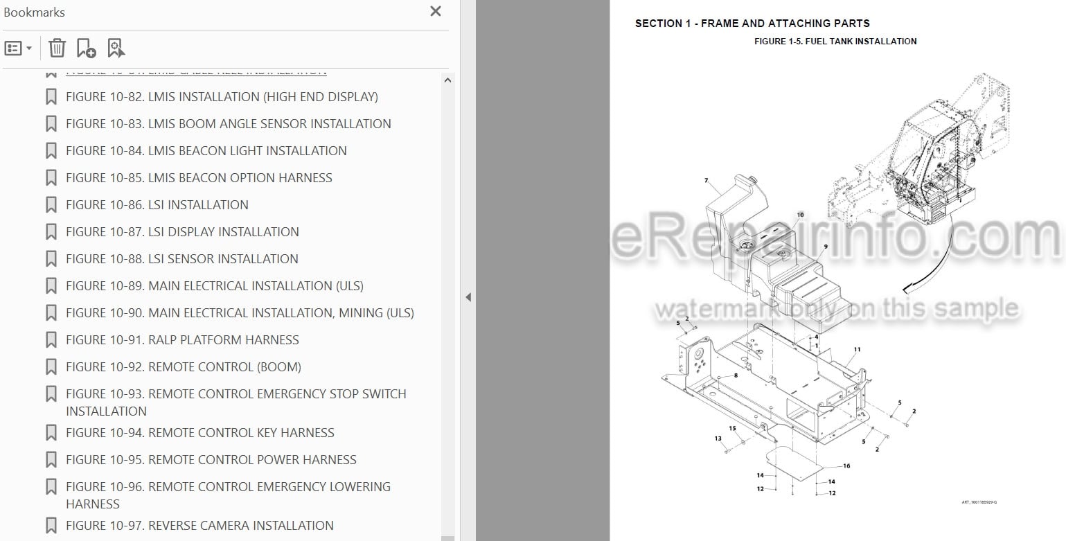 Photo 3 - JLG 1732 PVC1911 2005 Illustrated Parts Manual Telehandler 31211381