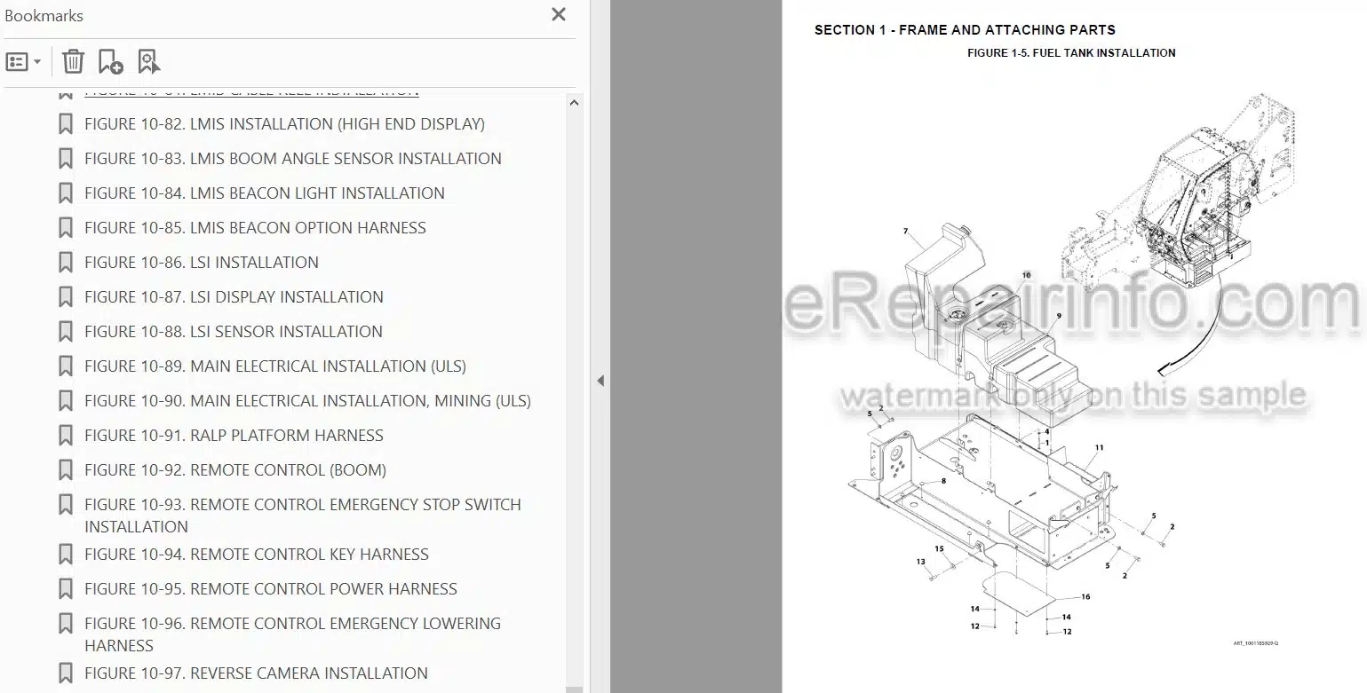 Photo 3 - JLG 1732 PVC1911 2005 Illustrated Parts Manual Telehandler 31211381