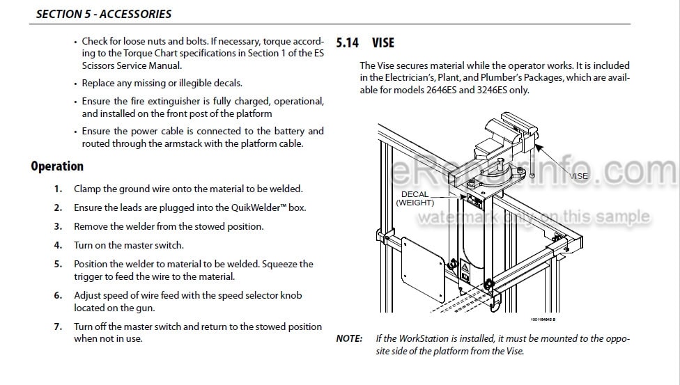 Photo 8 - JLG 1930ES 2032ES 2632ES 2646ES 3246ES MOL70 Operation And Safety Manual Scissor Lift