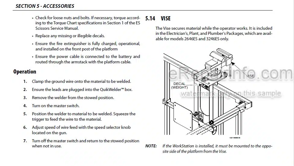 Photo 6 - JLG Operation Safety Service Parts Manual Supplement Load Sensing System For Scissor Lift