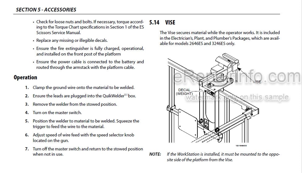 Photo 12 - JLG 1930ES 2032ES 2632ES 2646ES 3246ES Operation And Safety Manual Scissor Lift SN1