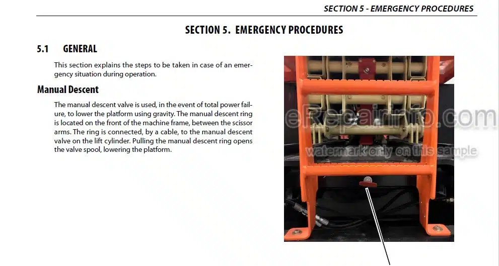 Photo 1 - JLG 260MRT PVC1910 Operation And Safety Manual Scissor Lift