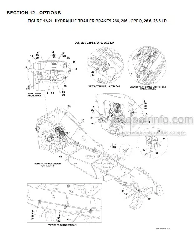 Photo 2 - JLG 266 To Agrovector 26.6LP Illustrated Parts Manual Telehandler 3126025