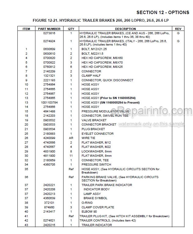 Photo 4 - JLG 266 To Agrovector 26.6LP Illustrated Parts Manual Telehandler 3126025