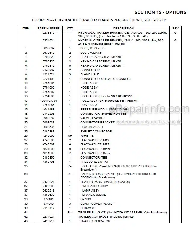Photo 4 - JLG 266 To Agrovector 26.6LP Illustrated Parts Manual Telehandler 3126025