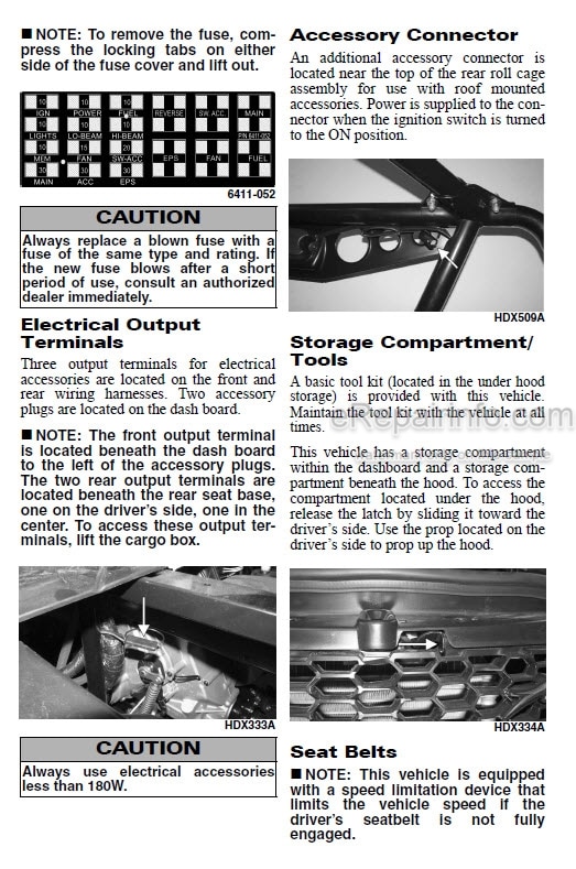 Photo 4 - JLG 315G 615G Operators Manual Utility Vehicle 31211294