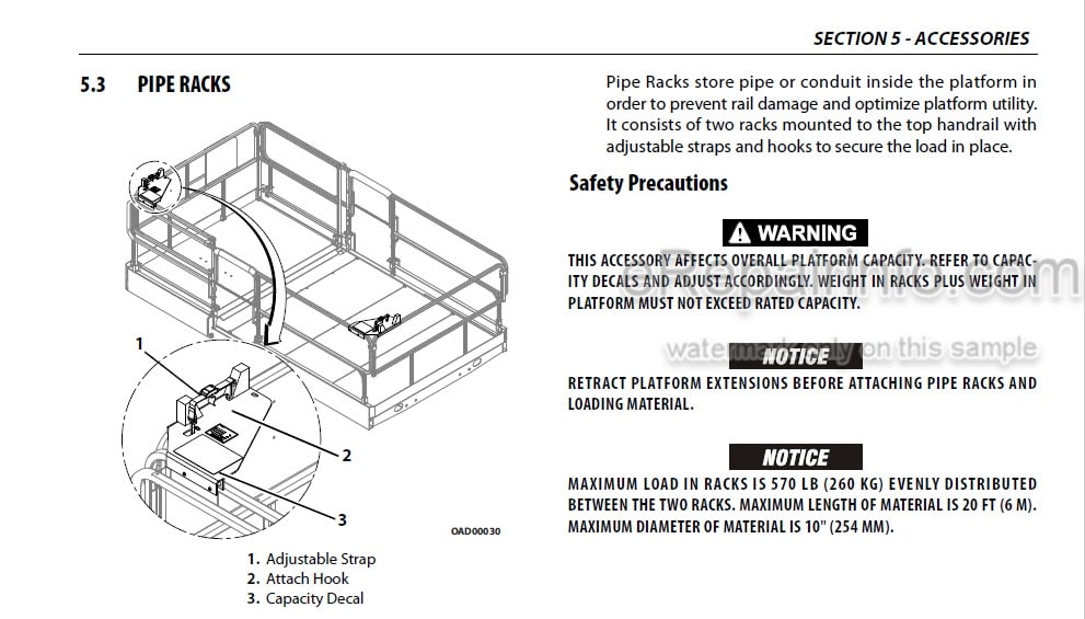 Photo 4 - JLG 330LRT 430LRT Operation And Safety Manual Scissor Lift 3121757