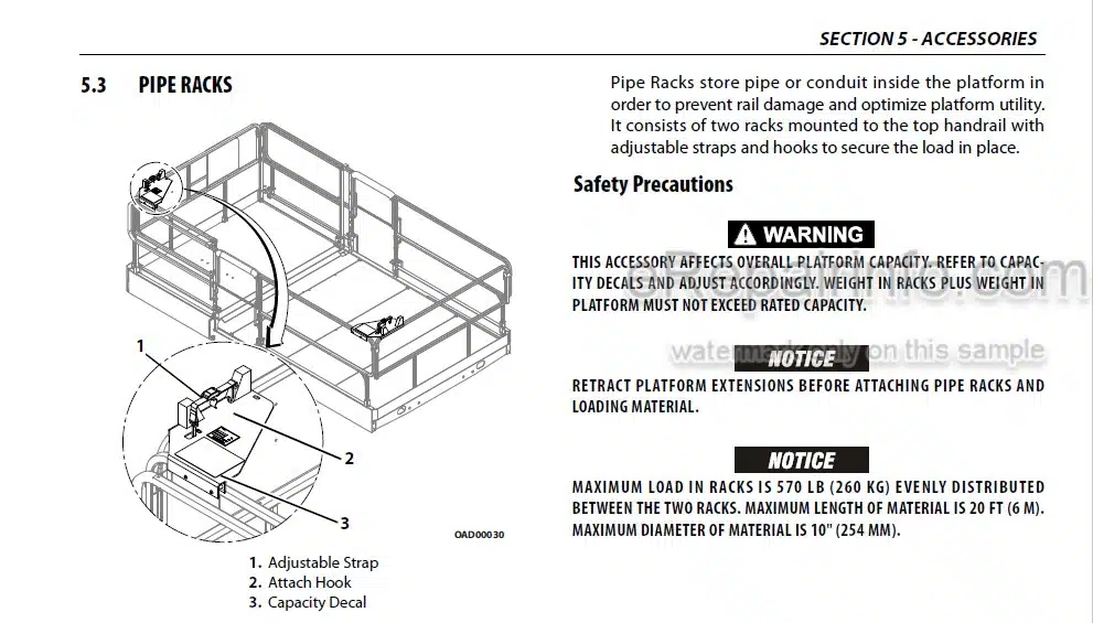 Photo 4 - JLG 330LRT 430LRT Operation And Safety Manual Scissor Lift 3121757