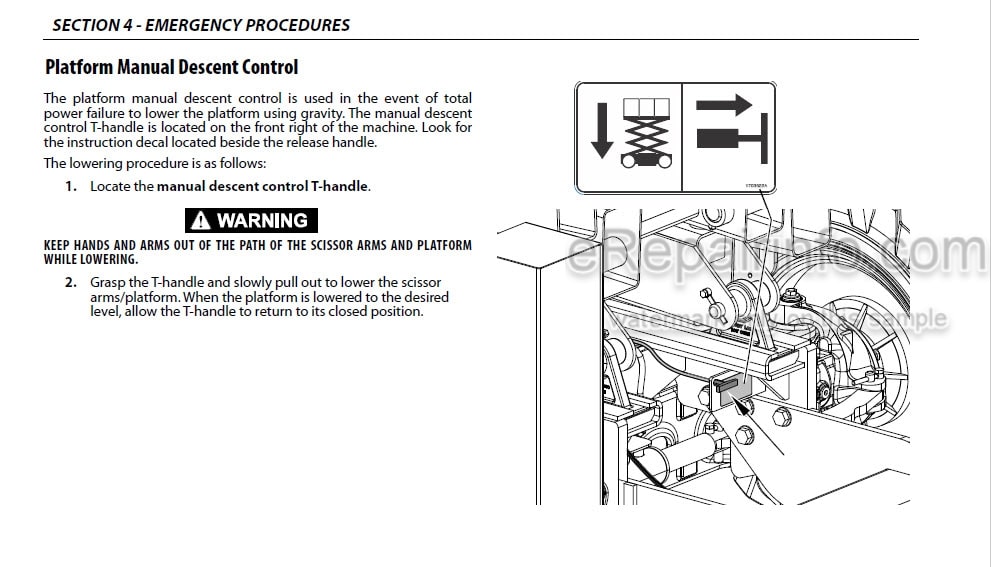Photo 6 - JLG 330LRT 430LRT Operation And Safety Manual Scissor Lift 3121757