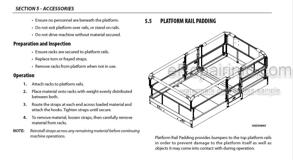 Photo 4 - JLG 330LRT 430LRT PVC2004 Operation And Safety Manual Scissor Lift