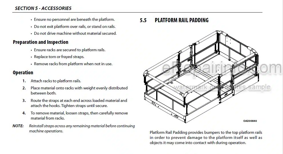 Photo 4 - JLG 330LRT 430LRT PVC2004 Operation And Safety Manual Scissor Lift