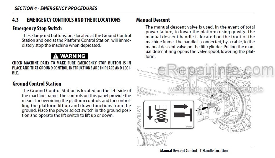 Photo 5 - JLG 4045R Operation And Safety Manual Scissor Lift