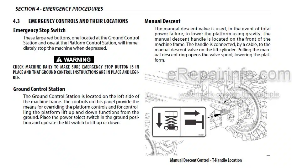 Photo 11 - JLG 3394RT 4394RT Operation And Safety Manual Scissor Lift SN2