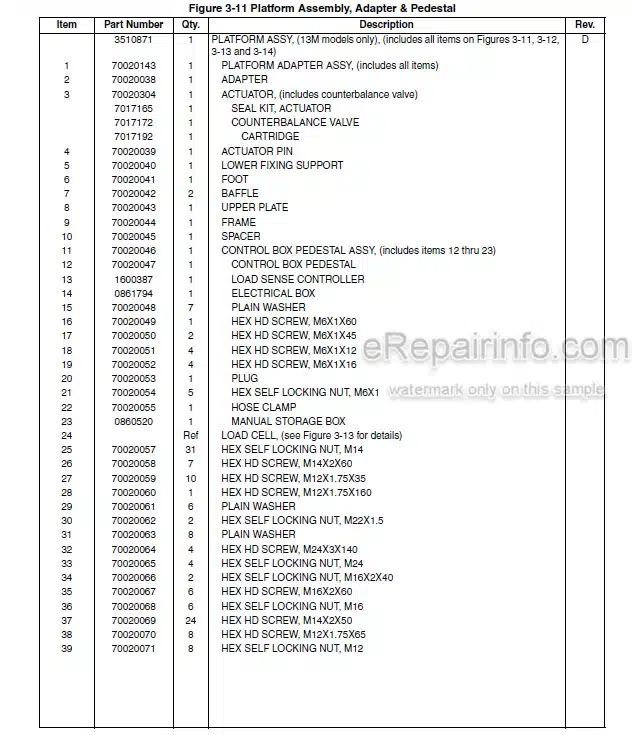 Photo 4 - JLG 3507 To 4013 Illustrated Parts Manual Telehandler 3121853