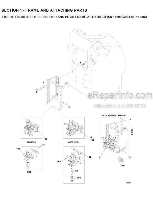 Photo 5 - JLG 3614RS 4017RS Engine Parts Manual Engine For Telehandler 31211006