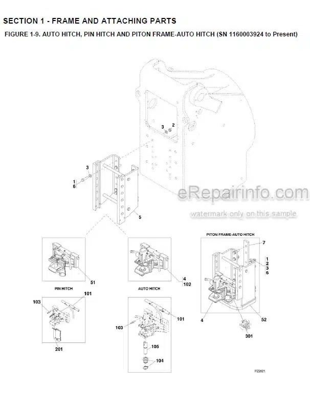 Photo 3 - JLG 3508PS To Agrovector 40.9 Illustrated Parts Manual Telehandler 31200204