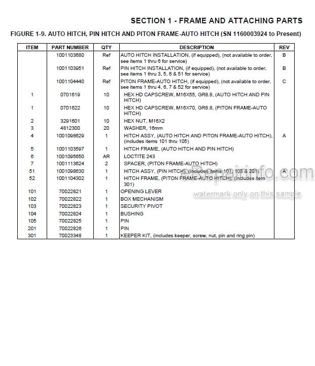 Photo 4 - JLG 3508PS To Agrovector 40.9 Illustrated Parts Manual Telehandler 31200204
