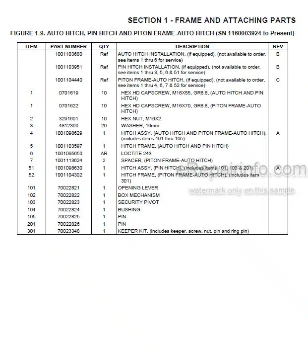 Photo 4 - JLG 3508PS To Agrovector 40.9 Illustrated Parts Manual Telehandler 31200204