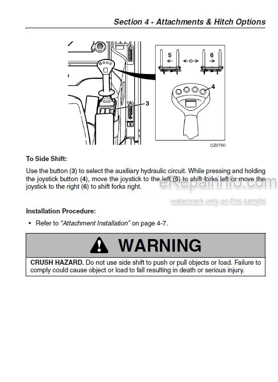 Photo 4 - JLG 3513 4013 4017 Operator And Safety Manual Telehandler Equipped For Platform