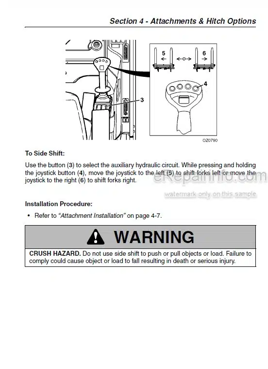 Photo 4 - JLG 3513 4013 4017 Operator And Safety Manual Telehandler Equipped For Platform
