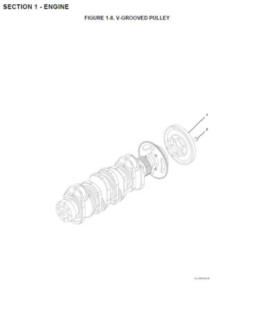 Photo 2 - JLG 3614RS 4017RS Engine Parts Manual Engine For Telehandler 31211006