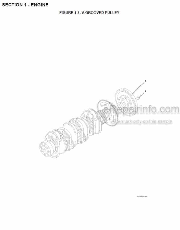 Photo 1 - JLG 3614RS 4017RS Engine Parts Manual Engine For Telehandler 31211006