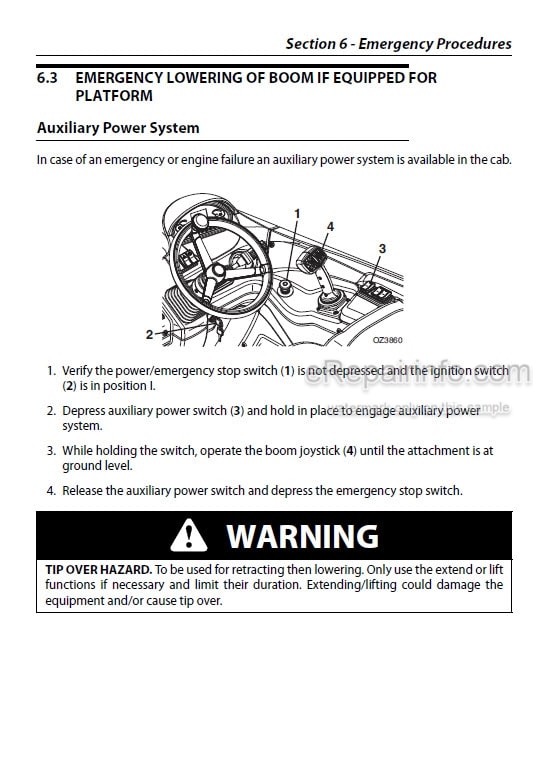 Photo 4 - JLG 3706PS 3707PS 4014PS 4017PS Operation And Safety Manual Telehandler