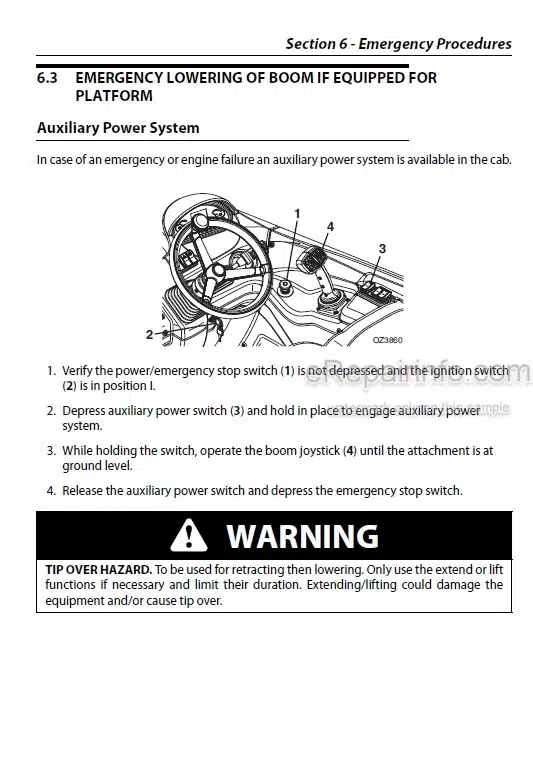 Photo 4 - JLG 3706PS 3707PS 4014PS 4017PS Operation And Safety Manual Telehandler