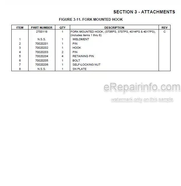 Photo 4 - JLG 3706PS To Agrovector 37.7 Illustrated Parts Manual Telehandler 31200722
